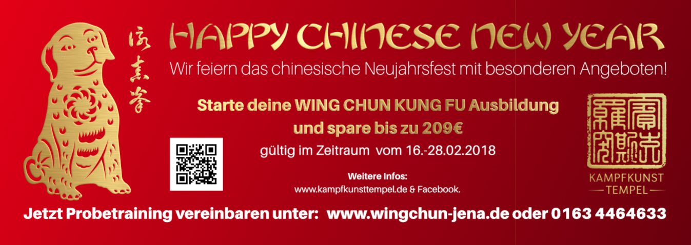 Chinesisches Neujahr Kampfkunsttempel Wing Chun  Jena