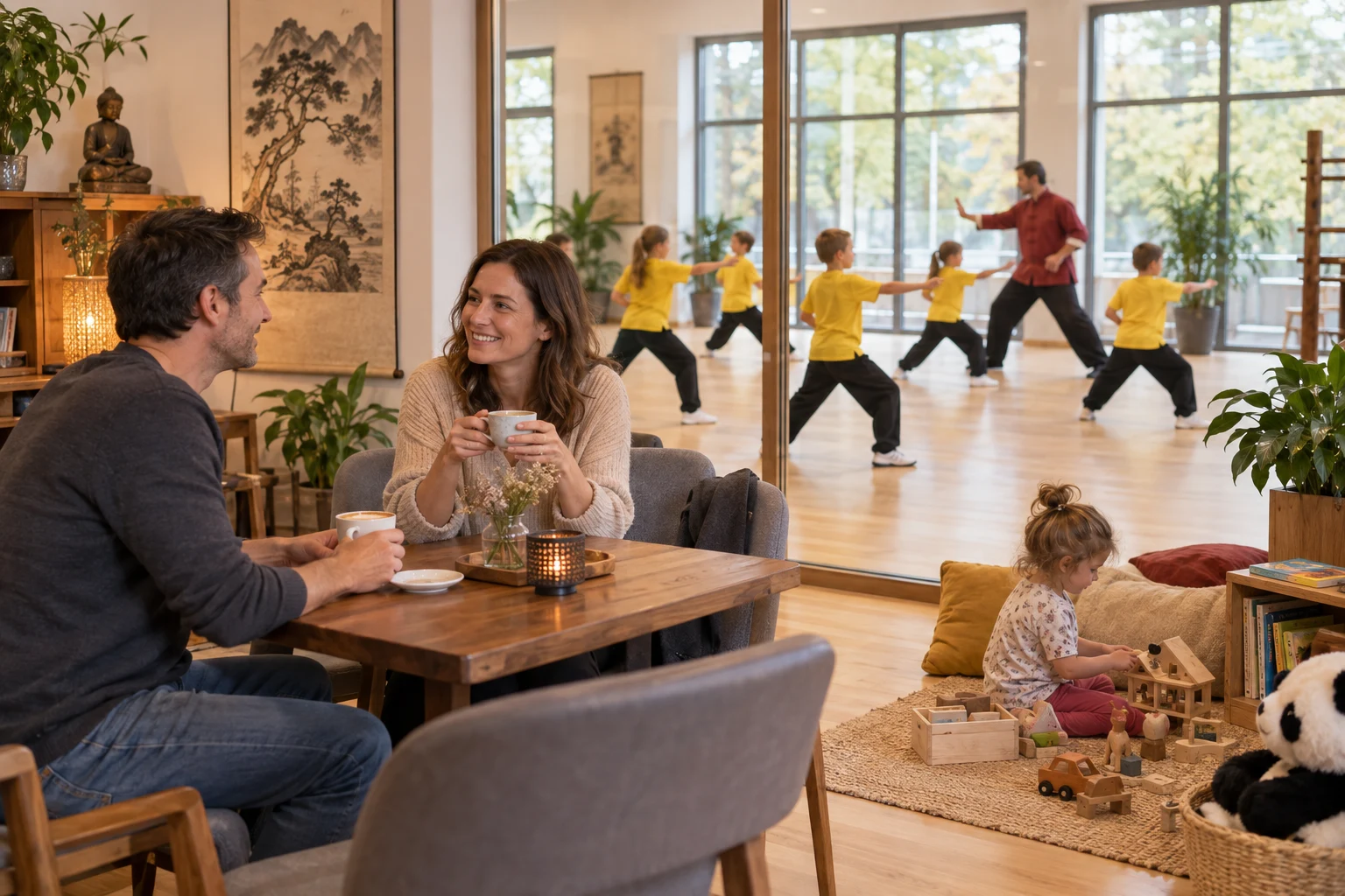 Fiktives Konzeptbild einer Elternlounge
