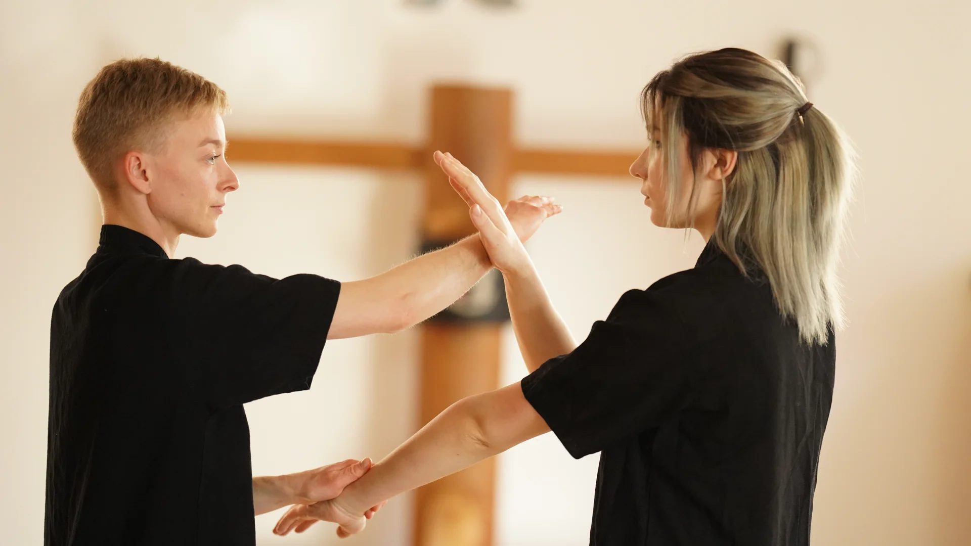 Gemeinsame Wing-Chun-Partnerübung